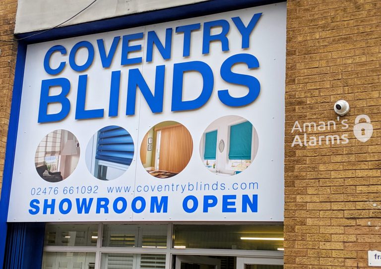 CCTV installation at Coventry Blinds showroom