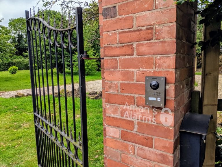 Hikvision video intercom with gate automation in Rugby