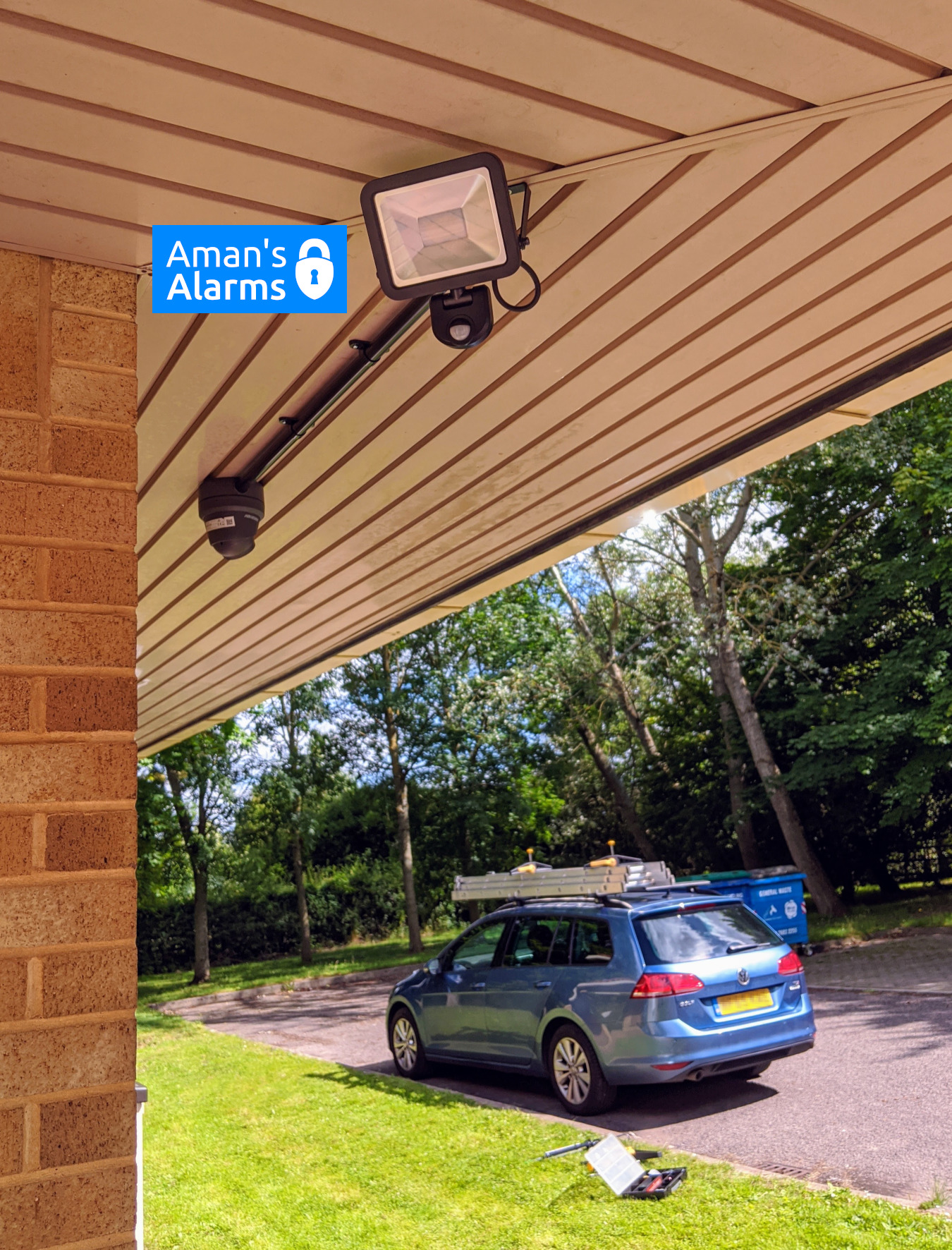 LED security lighting installation in Coventry